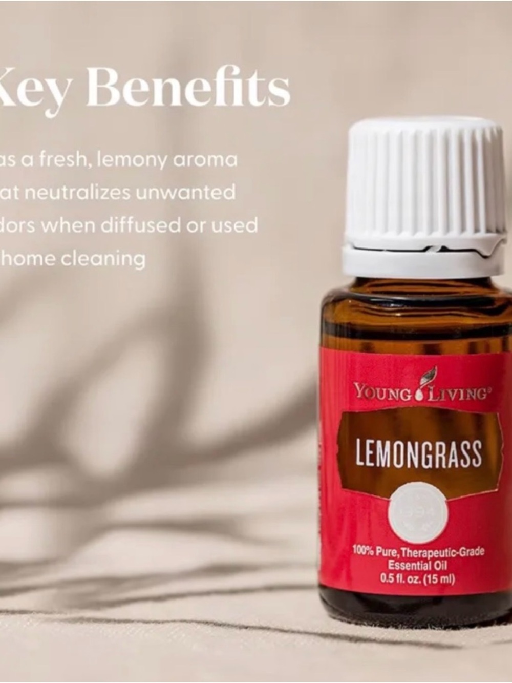 Young Living Lemongrass Essential Oil Bottle - Brand New Unopened 15ml bottle - Picture 8 of 8